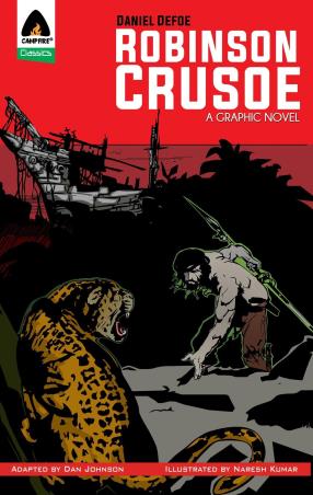 Book cover number 1 for Robinson Crusoe : The Graphic Novel written by NA published by Campfire