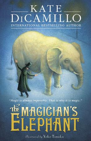 Book cover number 1 for The Magician's Elephant written by Kate DiCamillo published by Walker Books