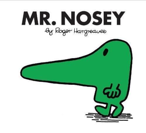 Book cover number 1 for Mr. Nosey written by Roger Hargreaves published by Egmont