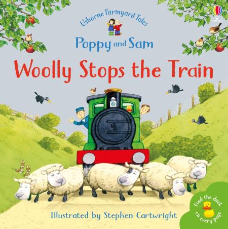 Book cover number 1 for Woolly Stops The Train written by Heather Amery published by Usborne