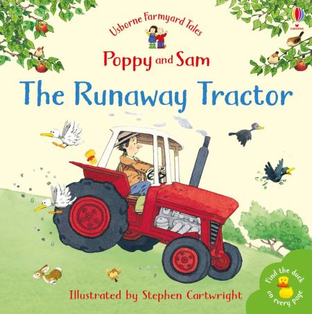 Book cover number 1 for The Runaway Tractor written by Heather Amery published by Usborne