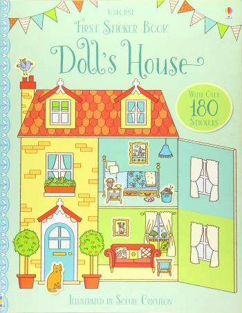 Book cover number 1 for First Sticker Book : Doll's House written by Abigail Wheatley published by Usborne
