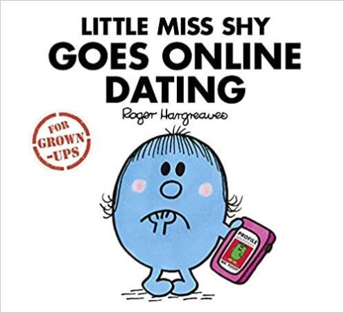 Book cover number 1 for Little Miss Shy Goes Online Dating written by Roger Hargreaves published by Egmont