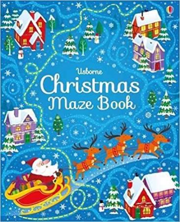 Book cover number 1 for Christmas Maze Book written by Sam Smith published by Usborne
