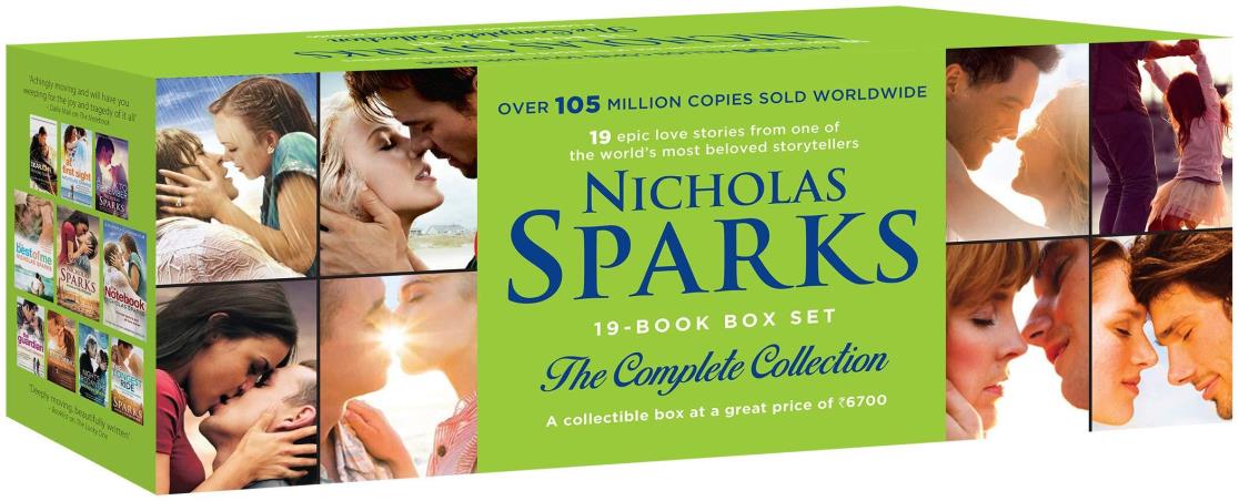 Book cover number 1 for Nicholas Sparks : The Complete Collection (19 Book Box Set) written by Nicholas Sparks published by Sphere