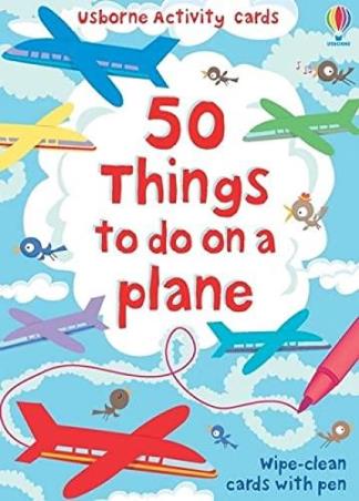 Book cover number 1 for 50 Things To Do On A Plane (Activity Cards) written by Emily Bone published by Usborne