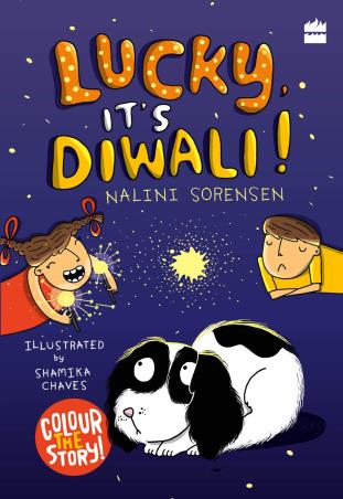 Book cover number 1 for Lucky, It's Diwali! written by Nalini Sorensen published by Harper Collins Publishers
