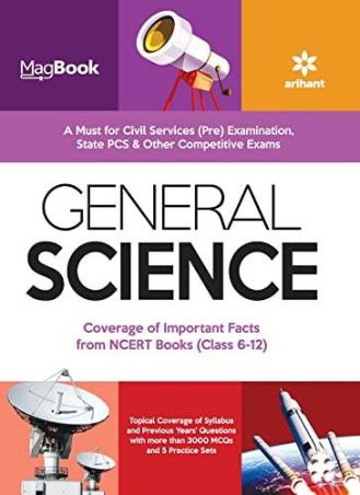 Book cover number 1 for Magbook : General Science written by Poonam Singh, Mansi Garg published by Arihant Publications (India) Limited