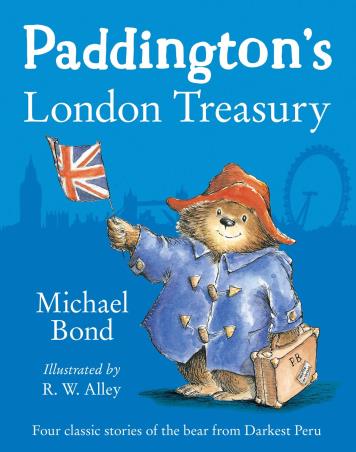 Book cover number 1 for Paddington’s London Treasury written by Michael Bond published by Harper Collins Publishers