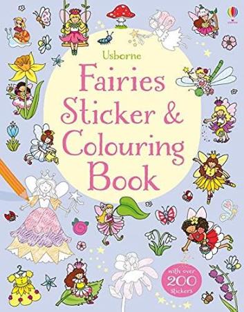 Book cover number 1 for Fairies Sticker & Colouring Book written by Jessica Greenwell published by Usborne