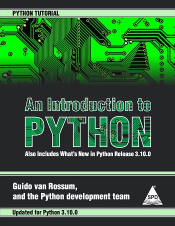 Book cover number 1 for An Introduction To Python (Updated For Version 3.10.0) written by Guido Van Rossum published by Shroff Publishers & Distributors Pvt. Ltd.
