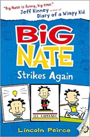 Book cover number 1 for Big Nate Strikes Again written by Lincoln Peirce published by Harper Collins Publishers