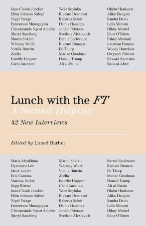 Book cover number 1 for Lunch With The FT : A Second Helping written by Lionel Barber published by Portfolio
