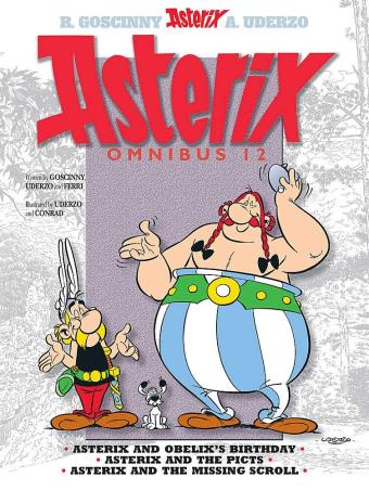 Book cover number 1 for Asterix Omnibus 12 written by Rene Goscinny, Albert Uderzo published by Orion