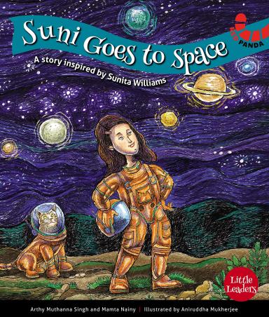 Book cover number 1 for Suni Goes To Space written by Arthy Muthanna Singh, Mamta Nainy published by Red Panda