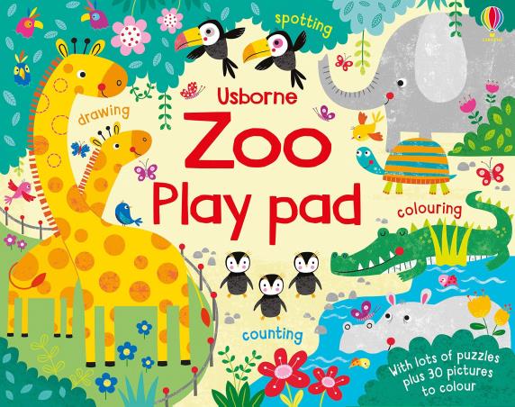Book cover number 1 for Zoo Play Pad written by Kirsteen Robson published by Usborne