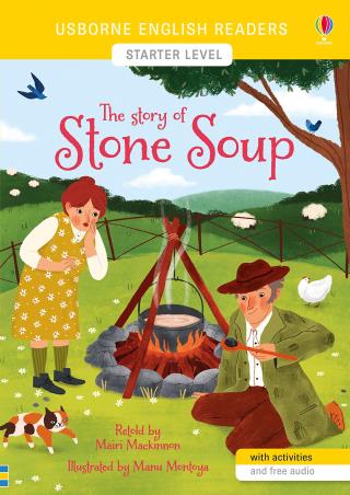 Book cover number 1 for The Story Of Stone Soup written by Mairi MacKinnon published by Usborne