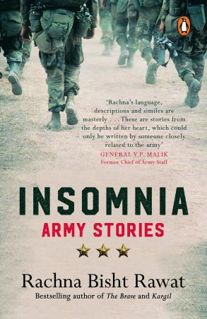 Book cover number 1 for Insomnia : Army Stories written by Rachna Bisht Rawat published by Penguin Books