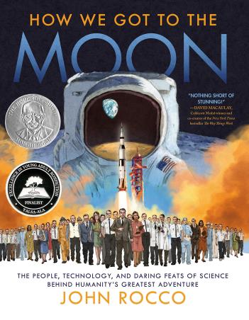 Book cover number 1 for How We Got To The Moon written by John Rocco published by Crown Publisher