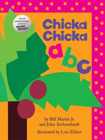 Book cover number 1 for Chicka Chicka ABC written by Bill Martin Jr, John Archambault, Lois Ehlert published by Simon & Schuster