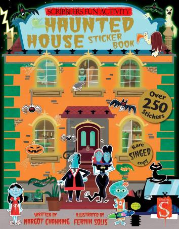 Book cover number 1 for Haunted House Sticker Book written by Margot Channing published by Salariya Book Company Ltd
