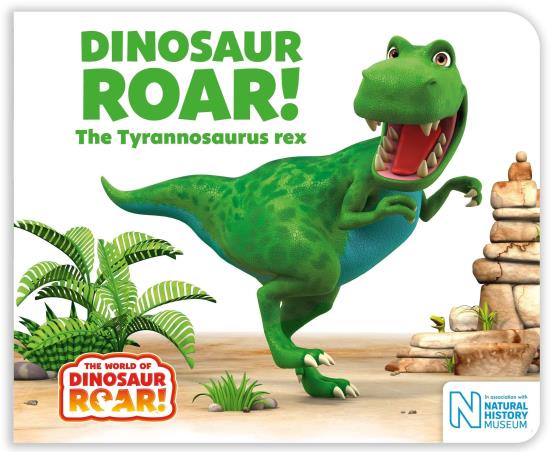 Book cover number 1 for Dinosaur Roar! The Tyrannosaurus Rex written by Jeanne Willis, Peter Curtis published by Macmillan India Limited