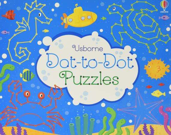 Book cover number 1 for Dot-To-Dot Puzzles written by Kirsteen Robson published by Usborne