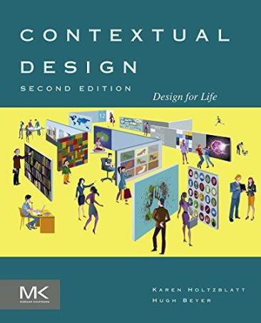 Book cover number 1 for Contextual Design written by Karen Holtzblatt, Hugh Beyer published by Morgan Kaufmann Publishers