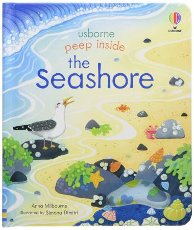 Book cover number 1 for Peep Inside The Seashore written by Anna Milbourne published by Usborne