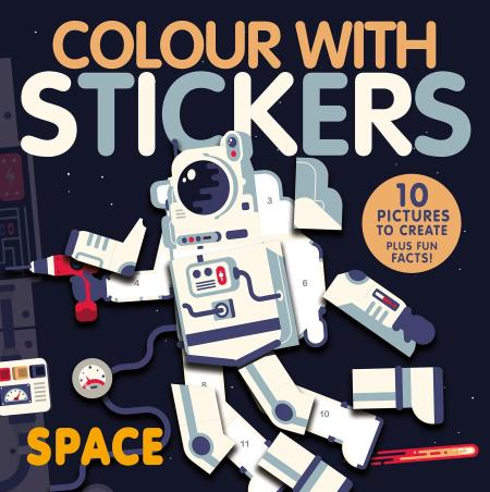 Book cover number 1 for Colour With Stickers : Space written by NA published by Caterpillar Books Ltd