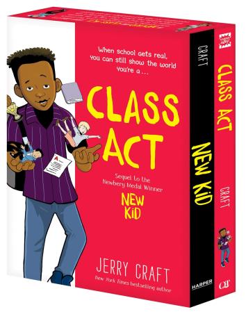 Book cover number 1 for Class Act New Kid (Set Of 2 Books) written by Jerry Craft published by Quill Tree Books