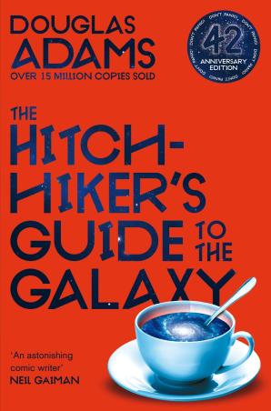 Book cover number 1 for The Hitch-Hiker's Guide To The Galaxy written by Douglas Adams published by Pan Macmillan