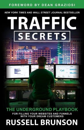 Book cover number 1 for Traffic Secrets written by Russell Brunson published by Hay House