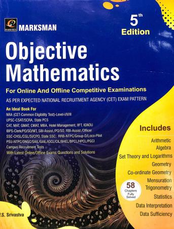 Book cover number 1 for Objective Mathematics For Obline And Offline Competitive Examinations written by V. S. Srivastva published by Marksman Prakashan