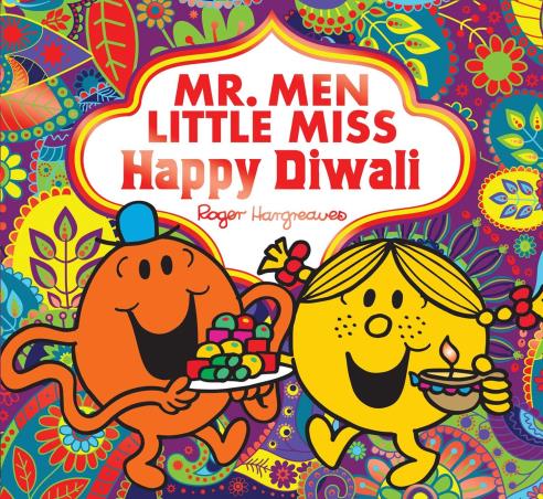 Book cover number 1 for Mr. Men Little Miss Happy Diwali written by Adam Hargreaves published by Farshore