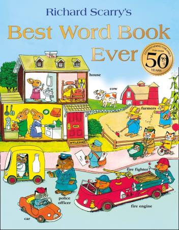 Book cover number 1 for Best Word Book Ever written by Richard Scarry published by Harper Collins Publishers