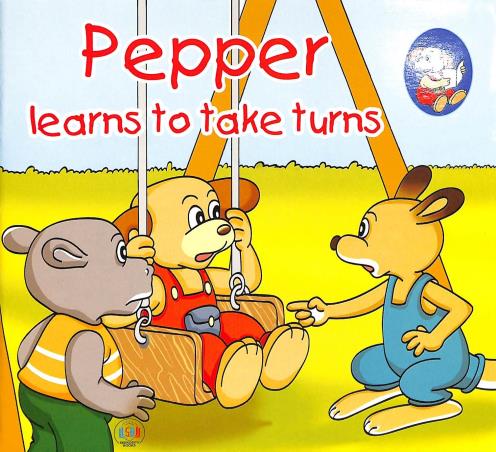 Book cover number 1 for Pepper Learns To Take Turns written by NA published by Seekosity Books