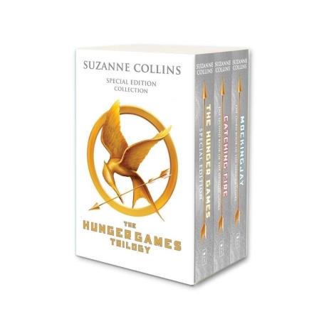 Book cover number 1 for Hunger Games Trilogy (White Anniversary Box Set) written by Suzanne Collins published by Scholastic
