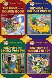 Book cover number 1 for Geronimo Stilton : The Hunt Series Set Of Box (4 Books) written by Elisabetta Dami published by Scholastic