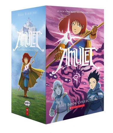 Book cover number 1 for Amulet  (Set Of 8 Books) written by Kazu Kibuishi published by Scholastic