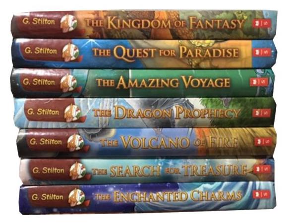Book cover number 1 for Geronimo Stilton The Kingdom Of Fantasy (Set Of 7 Books) written by Elisabetta Dami published by Scholastic