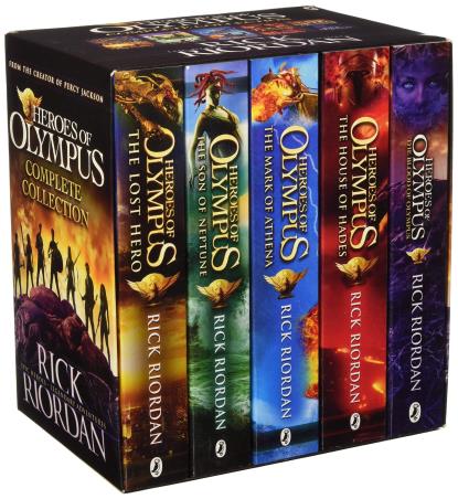 Book cover number 1 for Heroes Of Olympus Complete Collection (Set OF 5 Books) written by Rick Riordan published by Puffin