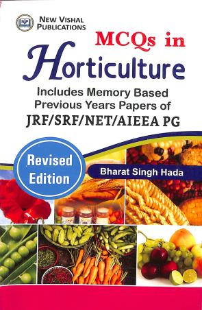 Book cover number 1 for MCQs In Horticulture written by Bharat Singh Hada published by New Vishal Publications