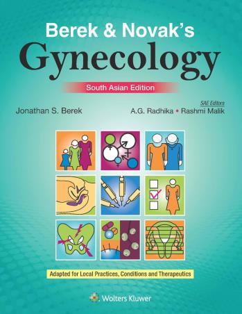 Book cover number 1 for Berek & Novaks Gynecology written by Jonathan S. Berek, A. G. Radhika published by Wolters Kluwer