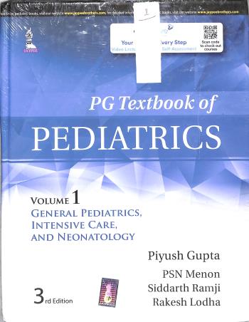 Book cover number 1 for PG Textbook Of Pediatrics (Set Of 3 Volumes) written by Piyush Gupta, PSN Menon, Siddarth Ramji, Rakesh Lodha published by Jaypee Brothers Medical Publishers (P) Ltd.