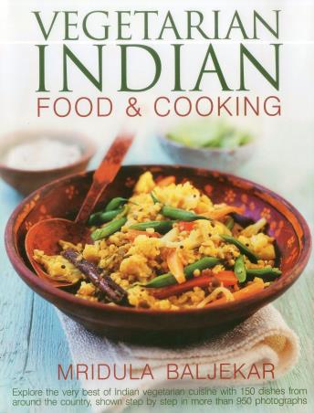 Book cover number 1 for Vegetarian Indian Food And Cooking written by Mridula Baljekar published by Lorenz Books
