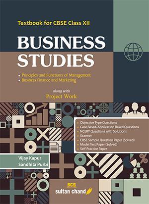 Book cover number 1 for Business Studies : Textbook For CBSE Class 12 (Along With Project Work) written by Vijay Kapur, Sandhita Purbi published by Sultan Chand & Sons (P) Ltd