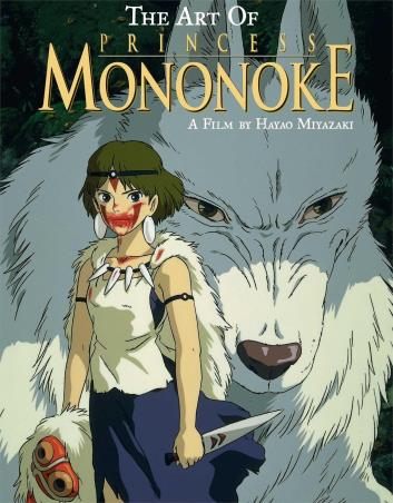 Book cover number 1 for The Art Of Princess Mononoke written by Hayao Miyazaki published by Viz Media