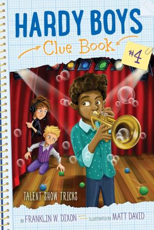 Book cover number 1 for Talent Show Tricks written by Franklin W. Dixon published by Aladdin