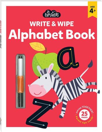 Book cover number 1 for Junior Explorers Write And Wipe : Alphabet Book written by NA published by Hinkler Books